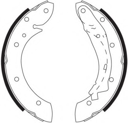 NECTO N1587 Brake Shoe Set